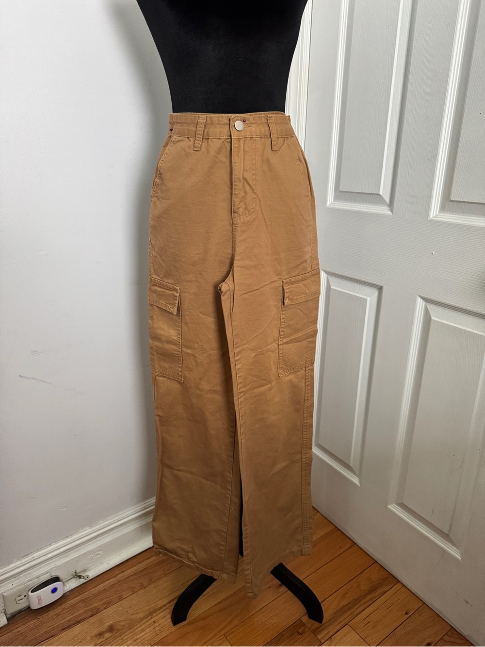 SHEIN Tan Cargo Wide-Leg Pants